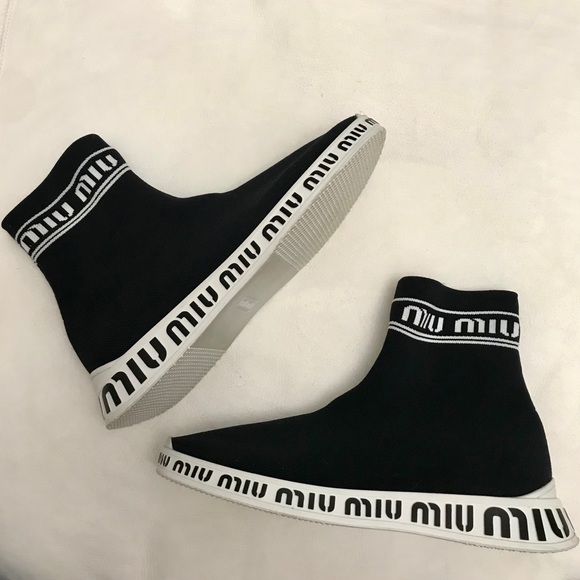 miu miu sock sneakers
